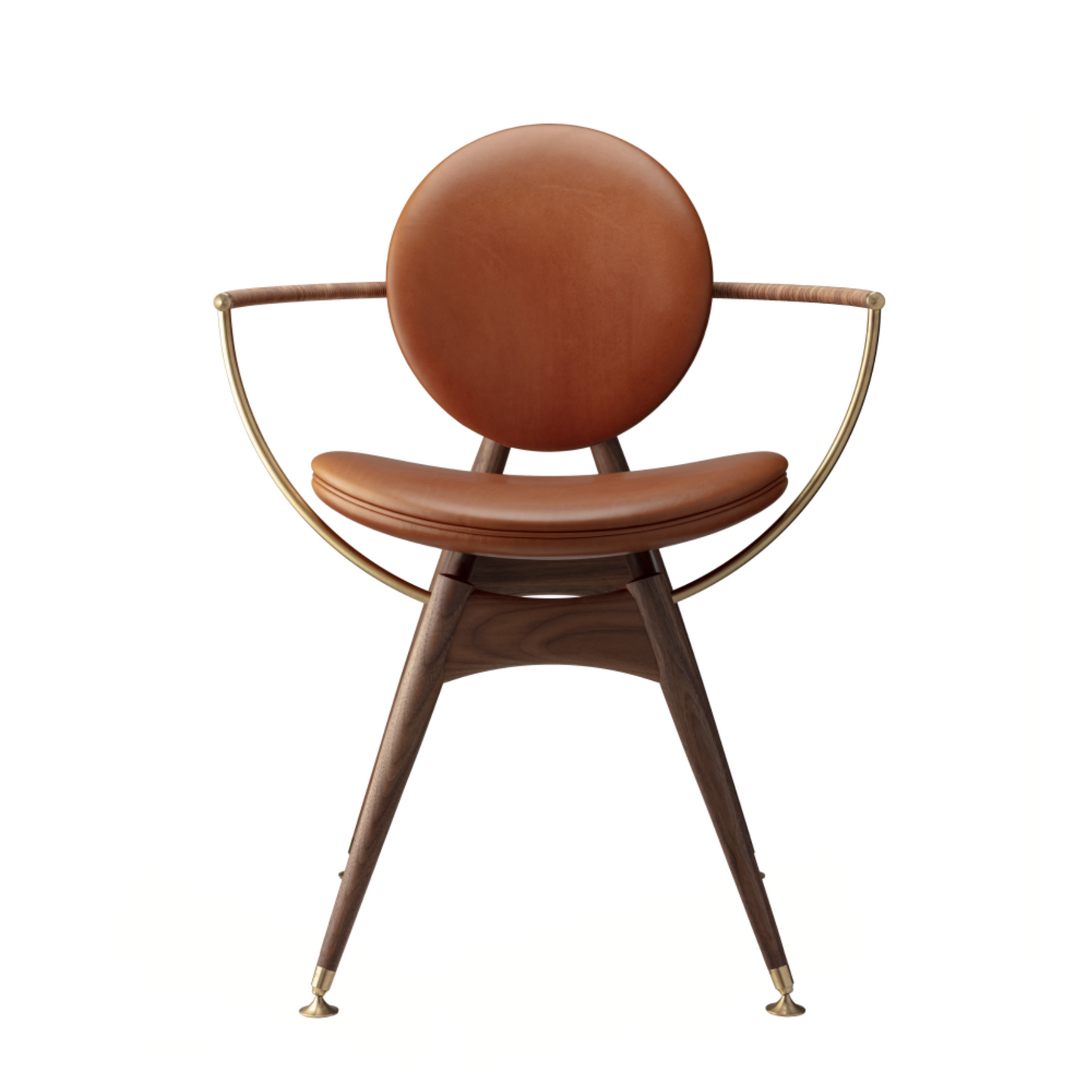 Design and modern leather and metal chair – ARCELIA