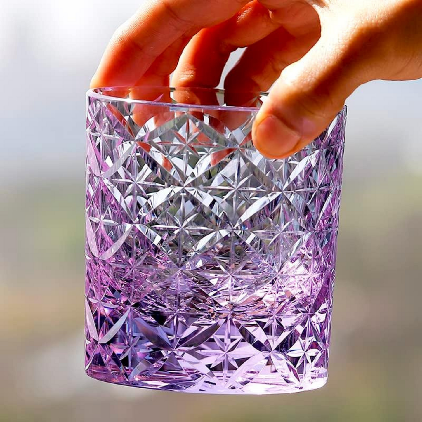 Design K9 crystal glass Edo Kiriko - ELEXIA