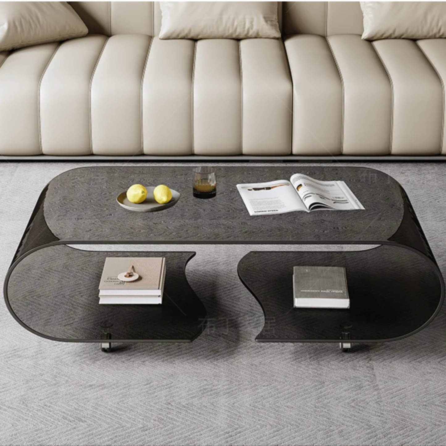 Design and modern glass coffee table – GLAZIA