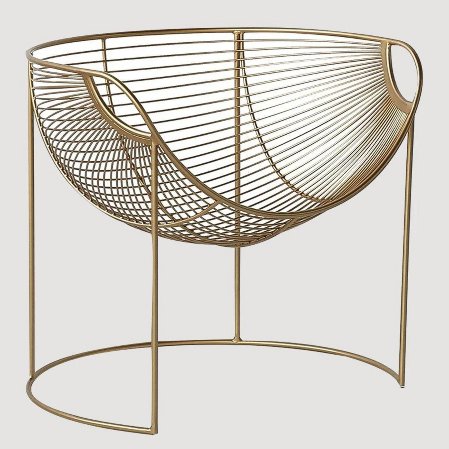 Design and modern gold metal armchair – OPULENCE