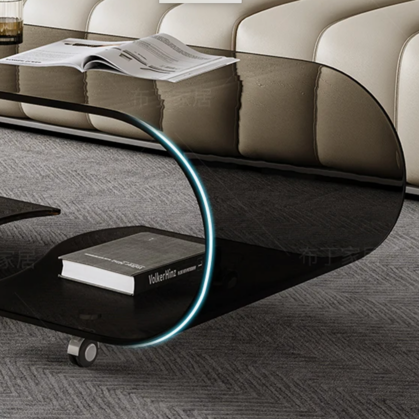 Design and modern glass coffee table – GLAZIA