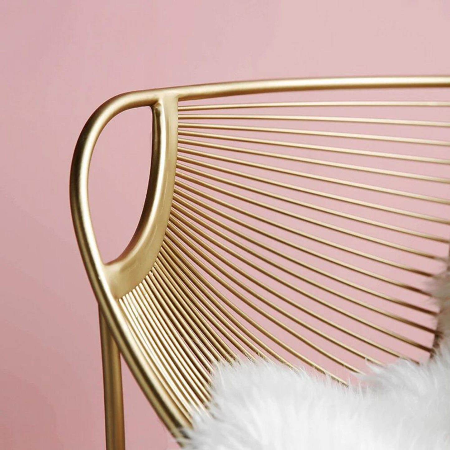 Design and modern gold metal armchair – OPULENCE