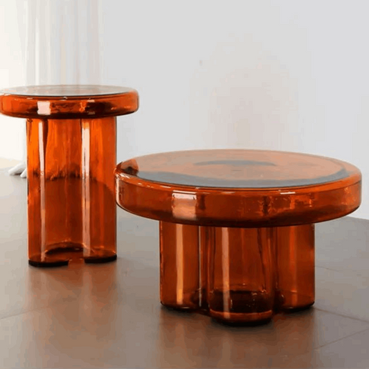Table basse en verre design – CRYSTALIS
