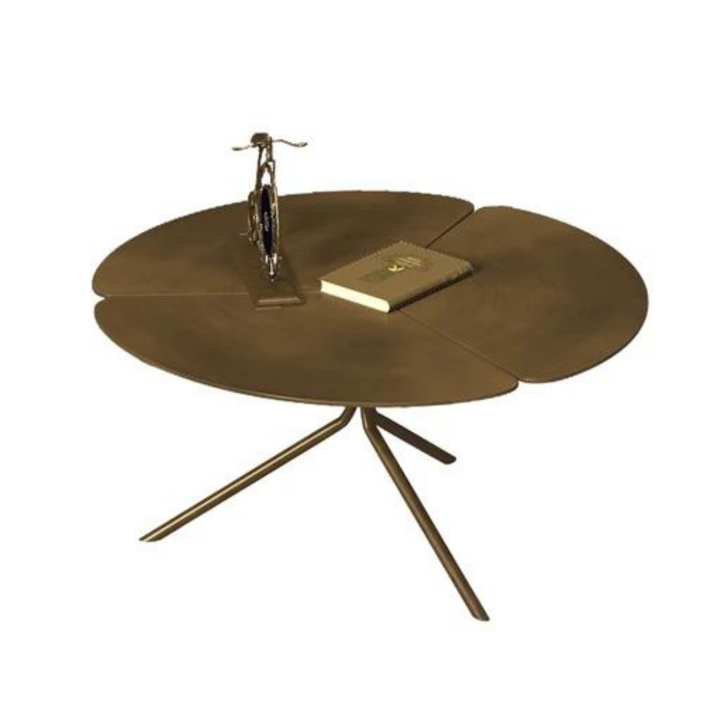 Vintage style stainless steel coffee table – LYSA