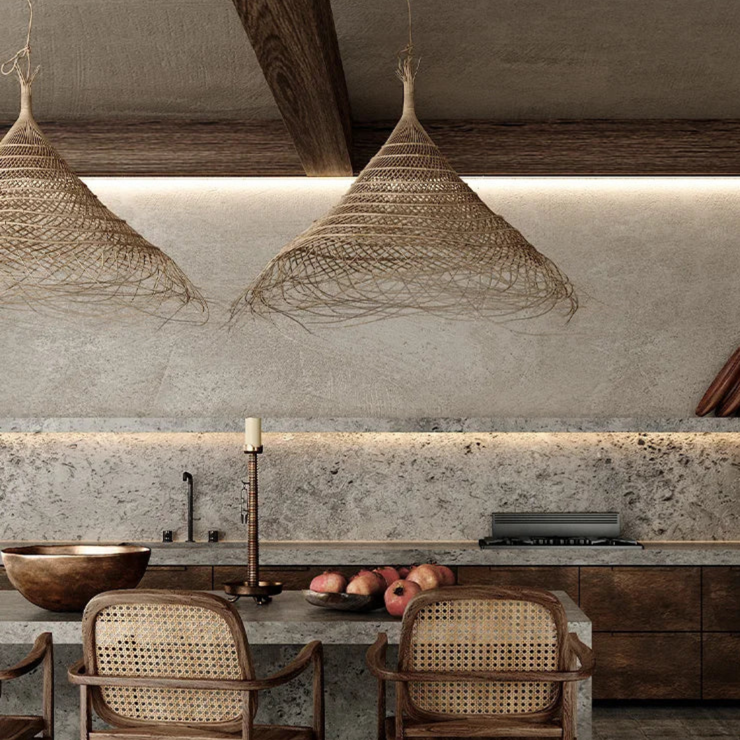 Bamboo pendant light - BALI