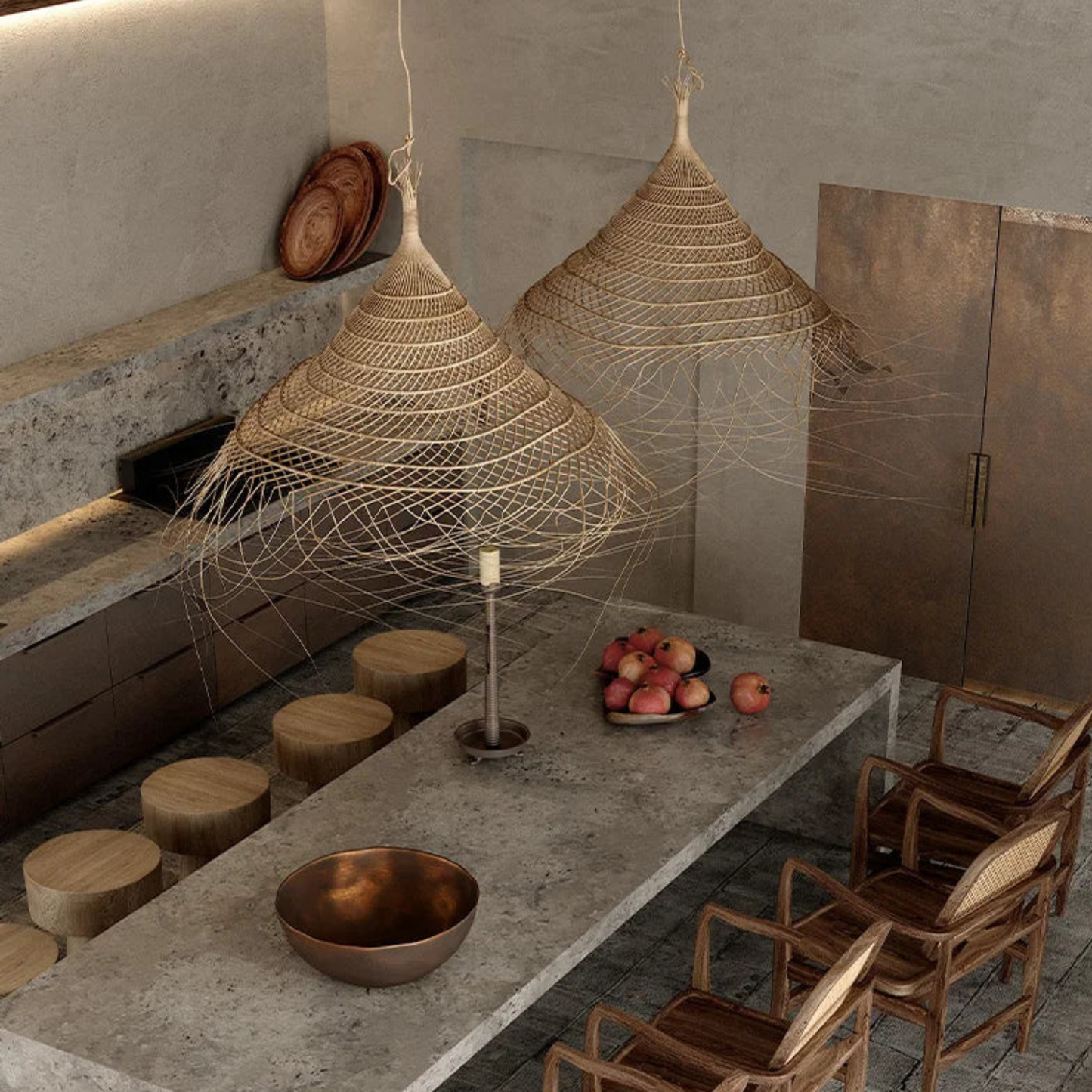 Bamboo pendant light - BALI