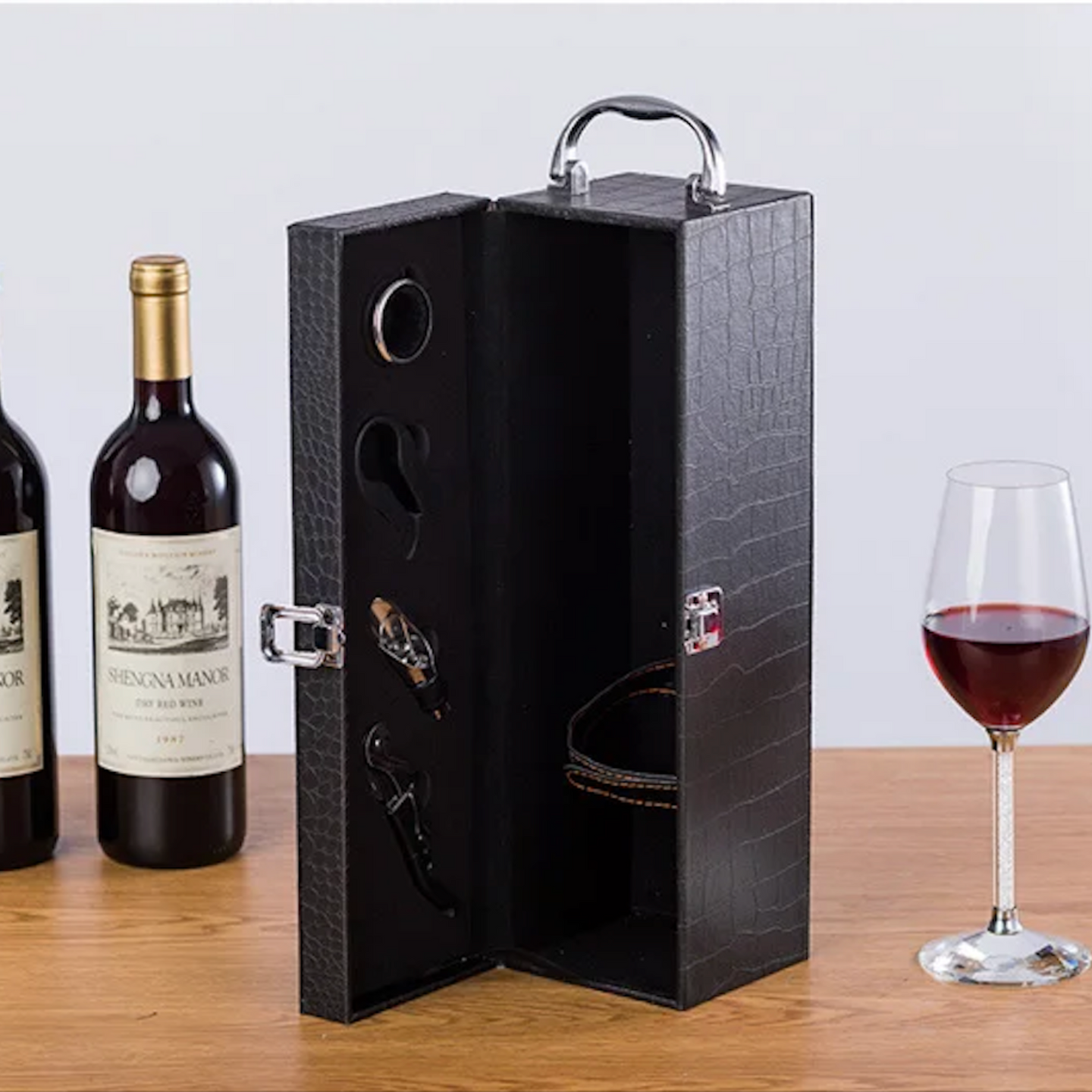 Genuine Leather Wine Bottle Gift Box – IMPERIAL