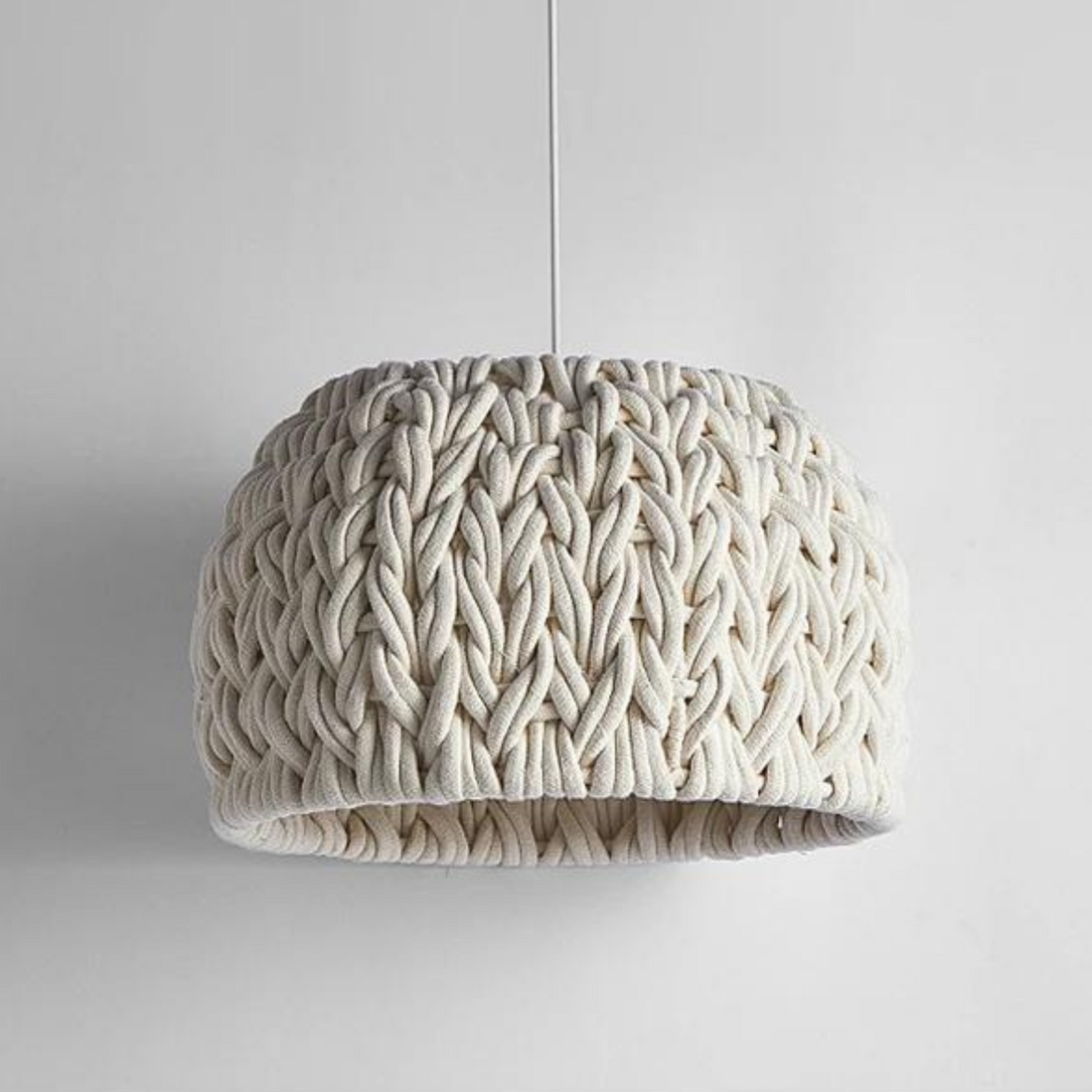 Pendant light in woven cotton – CORDÉLIA