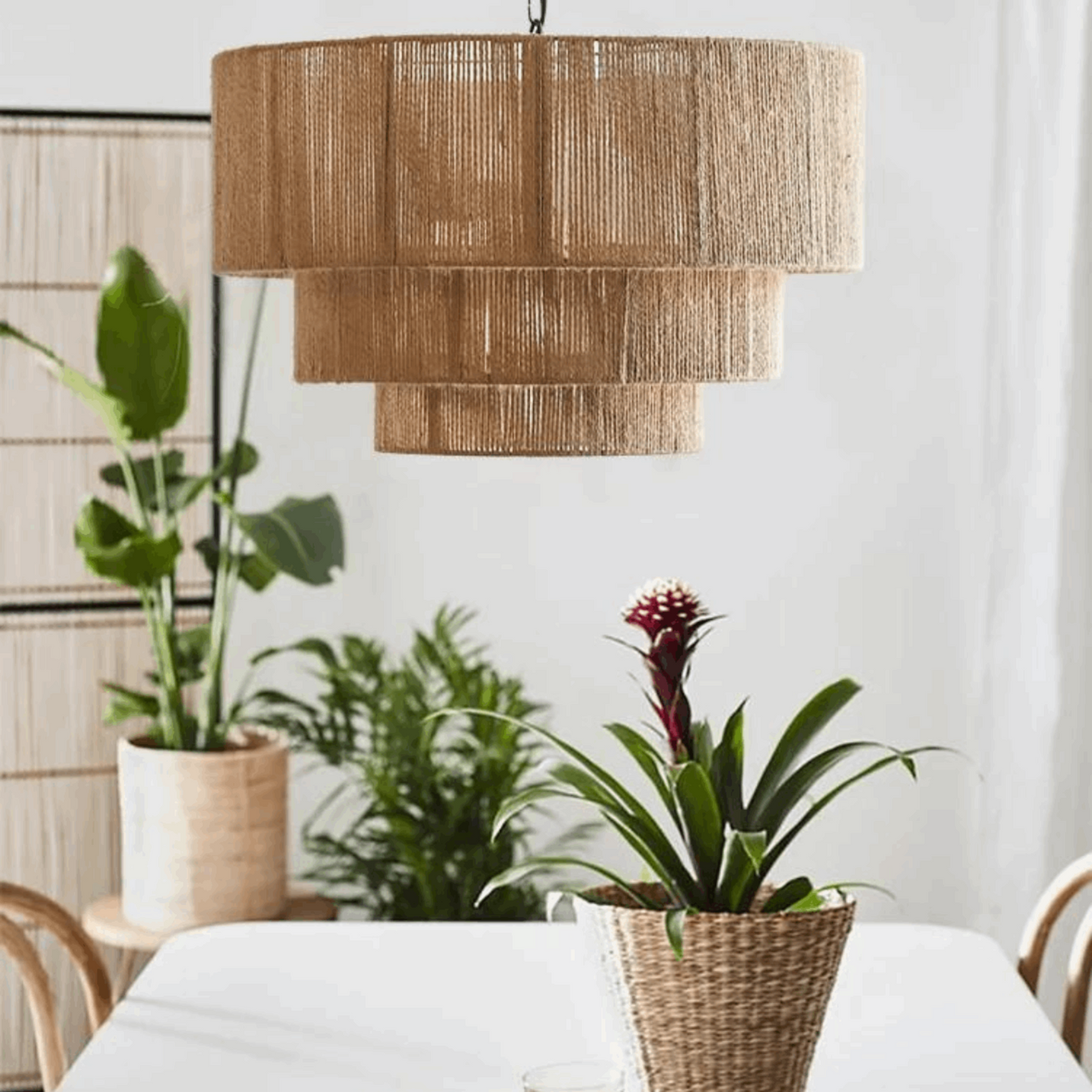 Hand-woven rattan pendant light - KUTA