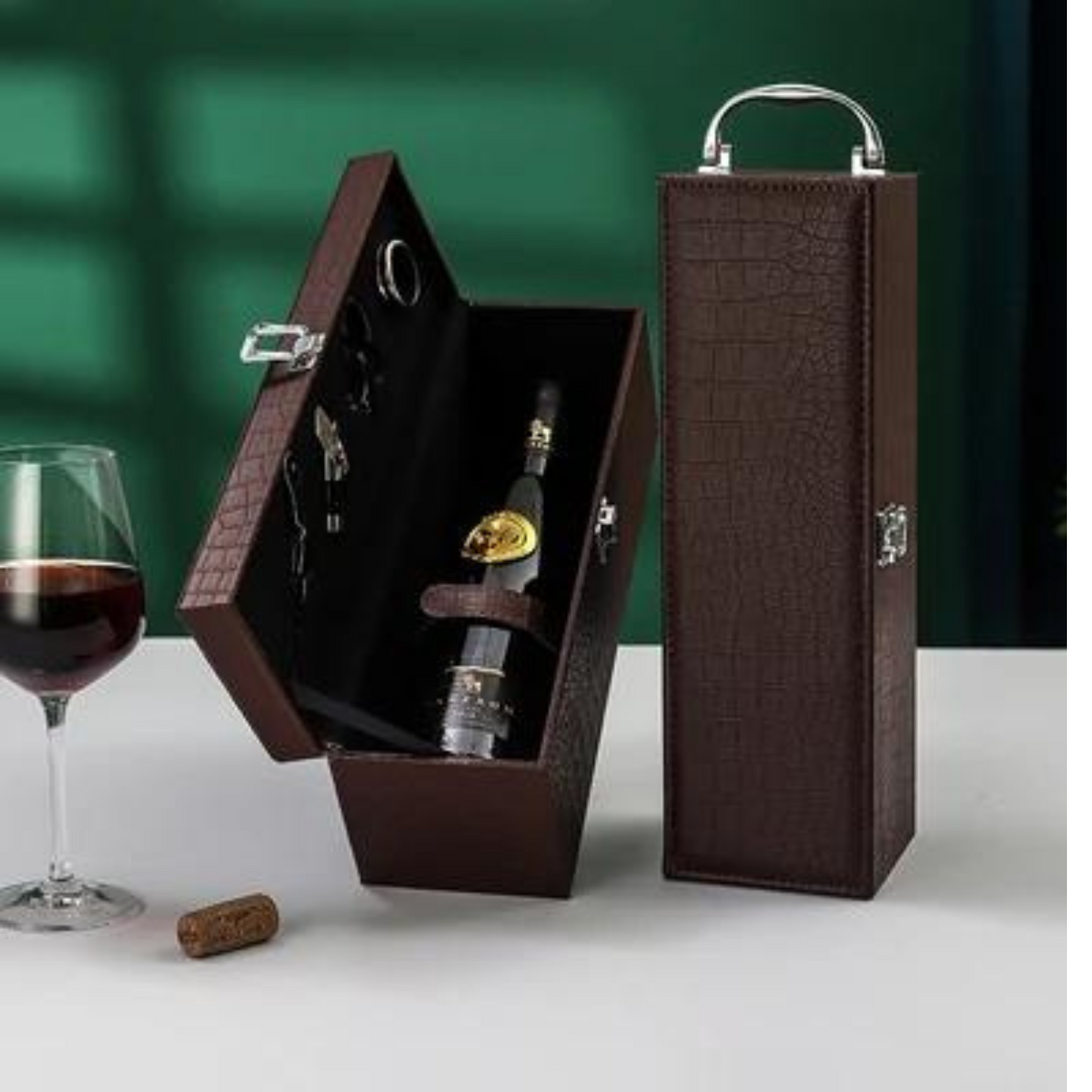 Genuine Leather Wine Bottle Gift Box – IMPERIAL