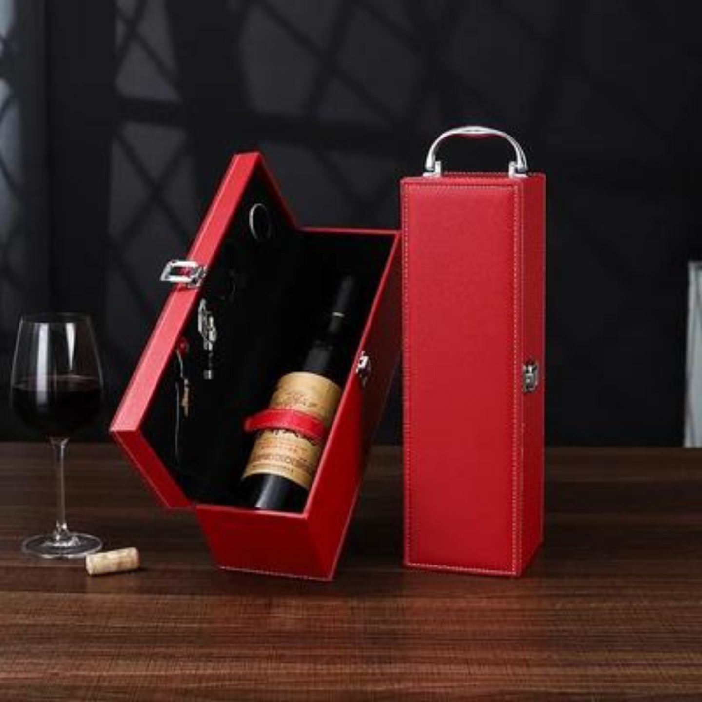 Genuine Leather Wine Bottle Gift Box – IMPERIAL