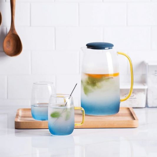 Carafe à eau en verre de style vintage – AZURA