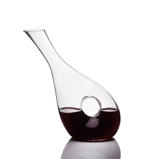 Carafe à vin inclinée design en cristal - OENOLUX