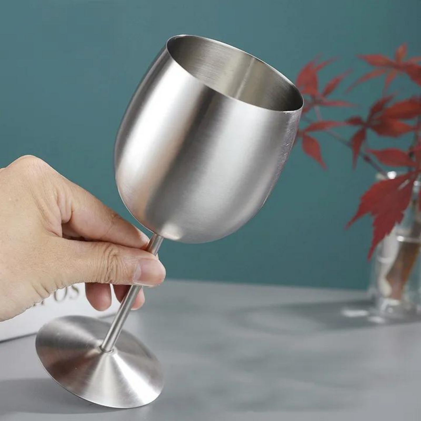 Stainless steel wine glass - VINTAGE