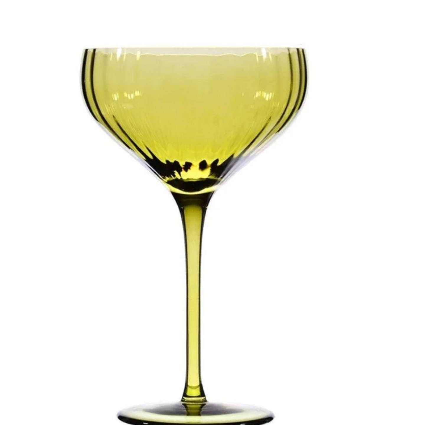 Green crystal wine glass – VERTUOSO