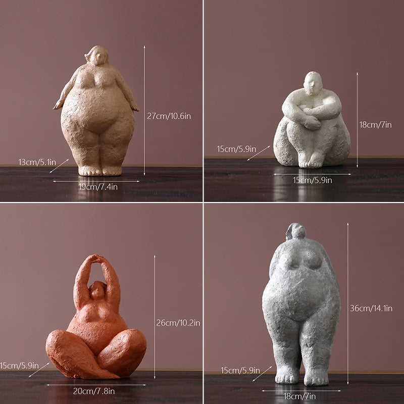 Design woman figurine in resin – LES GRACIEUX