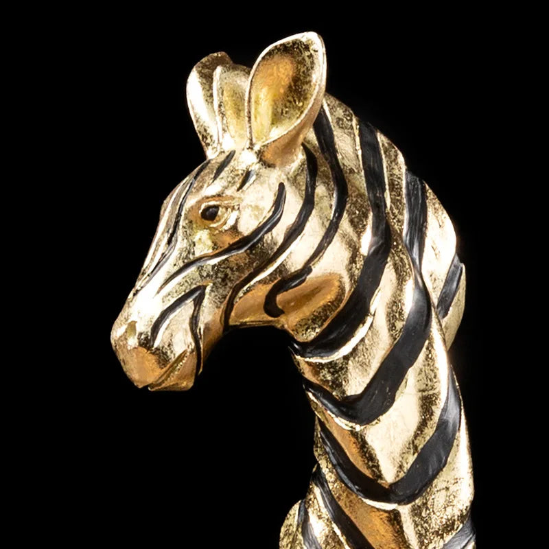 Handmade golden decorative statuette – ZÉBRA