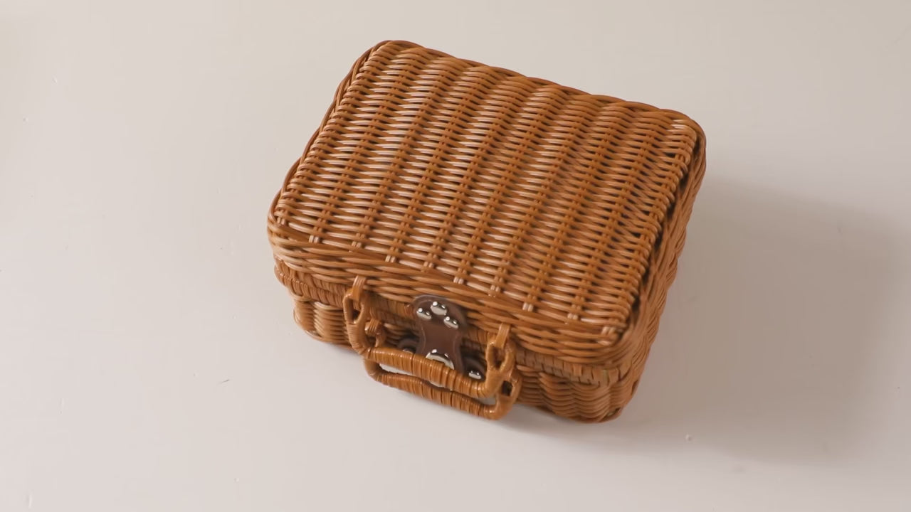 Wicker briefcase birth box – NEWBORN